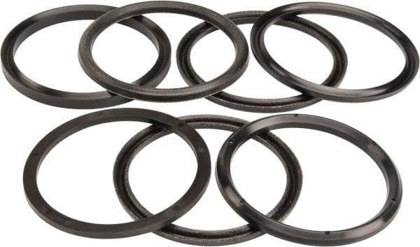 Made in USA - 2-3/4" Inside Diam x 3-1/4" Outside Diam V-Packing Set - 1" High - Eagle Tool & Supply
