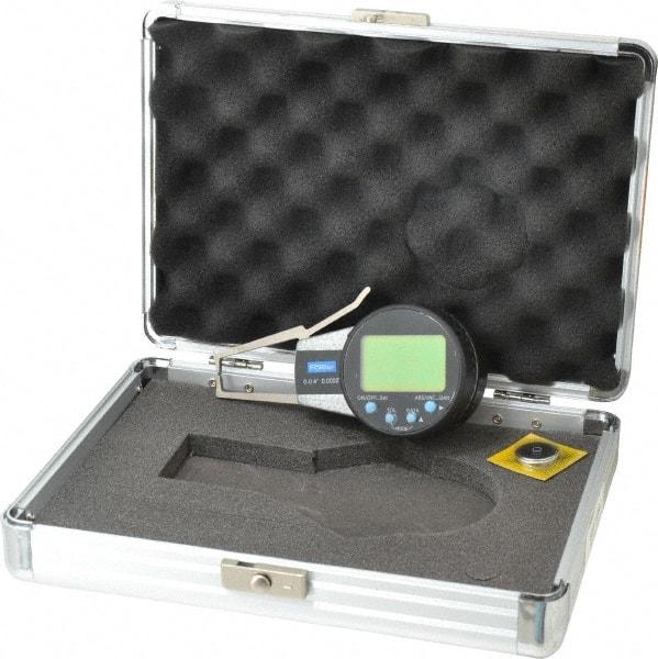 Fowler - 0 to 0.4 Inch, Outside Electronic Caliper Gage - 0.0005 Inch Resolution, 0.0008 Inch Accuracy, 357 Battery - Eagle Tool & Supply