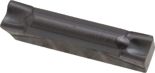 Kennametal - 400G GMP Grade KC5010, 4mm Cutting Width Carbide Grooving Insert - 3.5mm Max Depth of Cut, Neutral, 0.4mm Corner Radius, TiAlN Finish - Eagle Tool & Supply