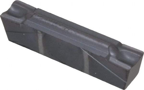 Kennametal - 400G GMP Grade KC5025, 4mm Cutting Width Carbide Grooving Insert - 3.5mm Max Depth of Cut, Neutral, 0.4mm Corner Radius, TiAlN Finish - Eagle Tool & Supply