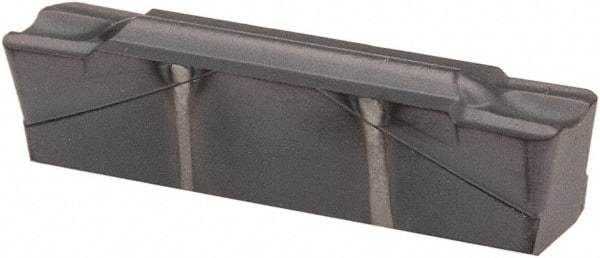Kennametal - 400G GMP Grade KC5025, 4mm Cutting Width Carbide Grooving Insert - 3.5mm Max Depth of Cut, Neutral, 0.8mm Corner Radius, TiAlN Finish - Eagle Tool & Supply