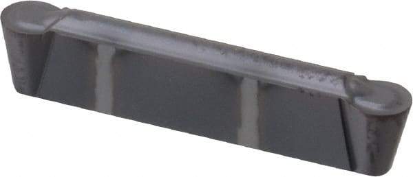 Kennametal - 0300M0R GMP Grade KC5010, 3mm Cutting Width Carbide Grooving Insert - 2.5mm Max Depth of Cut, Neutral, 0.0591" Corner Radius, TiAlN Finish - Eagle Tool & Supply