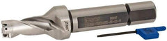 Iscar - 1-1/4" Max Drill Depth, 2xD, 5/8" Diam, Indexable Insert Drill - 3/4" Shank Diam, Straight Shank - Eagle Tool & Supply