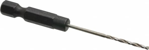 Cle-Line - 1/16" High Speed Steel, 118° Point, Hex Shank Maintenance Drill Bit - Eagle Tool & Supply