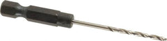 Cle-Line - 5/64" High Speed Steel, 118° Point, Hex Shank Maintenance Drill Bit - Eagle Tool & Supply