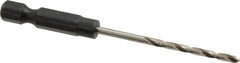Cle-Line - 3/32" High Speed Steel, 118° Point, Hex Shank Maintenance Drill Bit - Eagle Tool & Supply