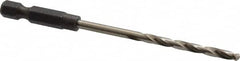 Cle-Line - 9/64" High Speed Steel, 118° Point, Hex Shank Maintenance Drill Bit - Eagle Tool & Supply