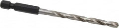 Cle-Line - 3/16" High Speed Steel, 118° Point, Hex Shank Maintenance Drill Bit - Eagle Tool & Supply