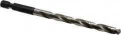 Cle-Line - 1/4" High Speed Steel, 118° Point, Hex Shank Maintenance Drill Bit - Eagle Tool & Supply