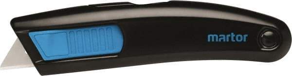 Martor USA - Retractable Utility Knife - Black & Blue Handle - Eagle Tool & Supply