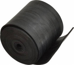Made in USA - 1/16" Thick x 2" Wide x 60" Long, Plain Backed Buna-N Rubber Strip - Stock Length, 60 Shore A Durometer, 2,500 psi Tensile Strength, -20 to 170°F, Black - Eagle Tool & Supply