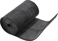 Made in USA - 1/16" Thick x 4" Wide x 60" Long, Plain Backed Buna-N Rubber Strip - Stock Length, 60 Shore A Durometer, 2,500 psi Tensile Strength, -20 to 170°F, Black - Eagle Tool & Supply