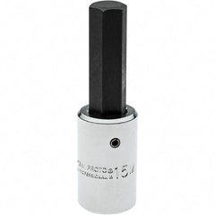 Proto - 1/2" Drive, 15mm Hex Bit Socket - 3-5/8" OAL, 1" Bit Length - Eagle Tool & Supply