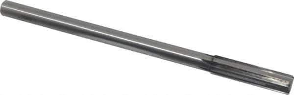 Made in USA - 0.506" Carbide-Tipped 6 Flute Chucking Reamer - Straight Flute, 7/16" Straight Shank, 2" Flute Length, 8" OAL - Eagle Tool & Supply