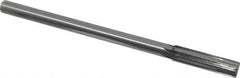 Made in USA - 0.506" Carbide-Tipped 6 Flute Chucking Reamer - Straight Flute, 7/16" Straight Shank, 2" Flute Length, 8" OAL - Eagle Tool & Supply