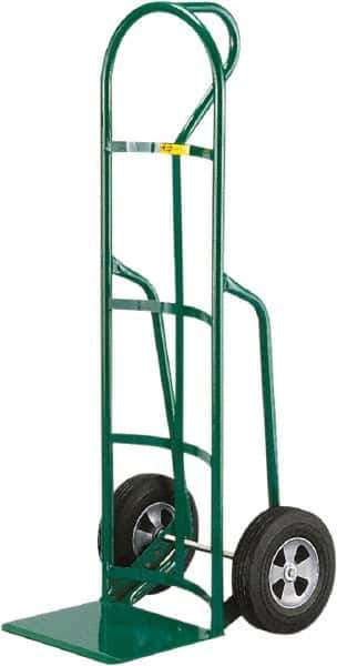 Little Giant - 800 Lb Capacity 49" OAH Hand Truck - 12 x 14" Base Plate, Loop Handle, Steel, Solid Rubber Wheels - Eagle Tool & Supply