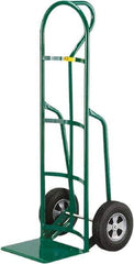 Little Giant - 800 Lb Capacity 49" OAH Hand Truck - 12 x 14" Base Plate, Loop Handle, Steel, Solid Rubber Wheels - Eagle Tool & Supply