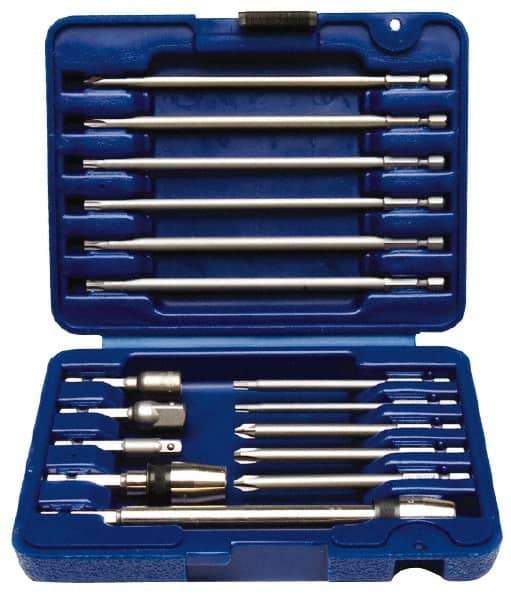 Irwin - 34 Piece, Bit Set - Phillips, Torx, Posidrive Point - Eagle Tool & Supply