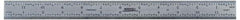 SPI - 18" Long, 1/64, 1/50, 1/32, 1/10" Graduation, Rigid Steel Rule - 3R Graduation Style, 1-1/8" Wide, Silver, Satin Chrome Finish - Eagle Tool & Supply