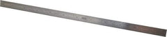 SPI - 12" Long, 1/64, 1/50, 1/32, 1/10" Graduation, Flexible Stainless Steel Rule - 3R Graduation Style, 1/2" Wide, Silver, Polished Finish - Eagle Tool & Supply