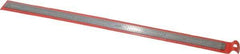 SPI - 12" Long, 1/64, 1/32" and 0.5, 1mm Graduation, Flexible Stainless Steel Rule - English/Metric Graduation Style, 1/2" Wide, Silver, Polished Finish - Eagle Tool & Supply