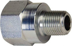 Enerpac - 1/2 Female & 3/8 Male NPTF 18-8 Stainless Steel Hydraulic Hose Adapter - 10,000 psi - Eagle Tool & Supply