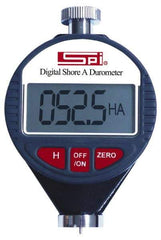 SPI - 0 HSA to 100 HSA Hardness, Portable Electronic Hardness Tester - Shore A, Accurate Up to 1% - Eagle Tool & Supply