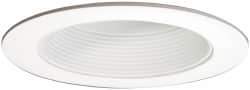 Cooper Lighting - 7-1/4 Inch Wide, Water Resistant, White Fixture Baffle Trim - Aluminum, 6 Inch ML7X LED Downlight Modules, UL/cUL Wet Location Listed - Eagle Tool & Supply