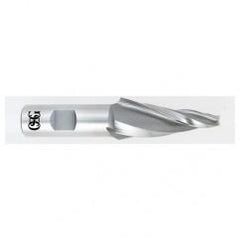 1/4 x 3/8 x 3/4 x 2-1/2 3 Fl HSS-CO Tapered Center Cutting End Mill -  Bright - Eagle Tool & Supply