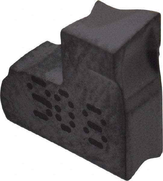 Iscar - TAGR C IC908 Grade, 0.118" Cutting Width, Carbide Cutoff Insert - 15° Right Hand Lead Angle, 0.0079" Cnr Rad, TiAlN Coated, Single End - Eagle Tool & Supply