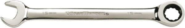 GearWrench - 10mm 12 Point Combination Wrench - 6.256" OAL, Steel, Full Polish Finish - Eagle Tool & Supply