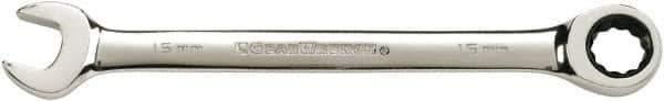 GearWrench - 11mm 12 Point Combination Wrench - 6-32/63" OAL, Steel, Full Polish Finish - Eagle Tool & Supply