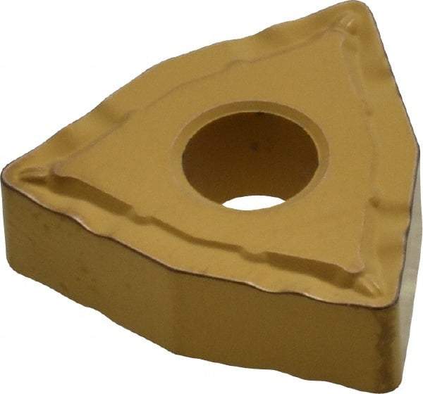 Sumitomo - WNMG432 ESX Grade AC820P Carbide Turning Insert - 80° Trigon, 1/2" Inscr Circle, 3/16" Thick, 1/32" Corner Radius - Eagle Tool & Supply