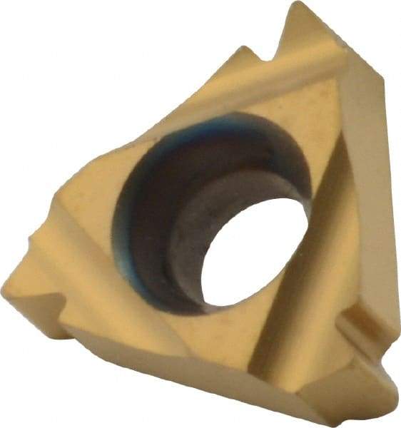 Iscar - 08IR Internal Right Hand 19 Whitworth Laydown Threading Insert - Grade IC228, TiN Coated Carbide, 4.75mm Inscribed Circle - Eagle Tool & Supply