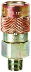 Value Collection - 3/8 NPTF Steel Hydraulic Hose Female Flush Face Coupler - Eagle Tool & Supply