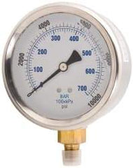 Value Collection - Hydraulic Pressure Gages & Adapters Type: Liquid-Filled Gauge Pressure Rating: 0 - 15000 - Eagle Tool & Supply