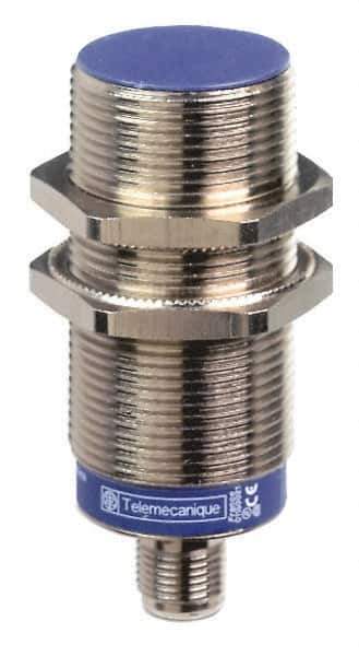 Telemecanique Sensors - NC, NC, 15mm Detection, Cylinder Shielded, Inductive Proximity Sensor - 2 Wires, IP67, IP69K, 24 to 240 VAC/VDC, M30x1.5 Thread, 2.87 Inch Long - Eagle Tool & Supply