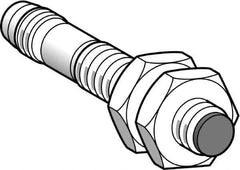 Telemecanique Sensors - PNP, NC, 2.5mm Detection, Cylinder, Inductive Proximity Sensor - 3 Wires, IP65, IP67, 12 to 24 VDC, M8x1 Thread, 42mm Long - Eagle Tool & Supply