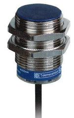 Telemecanique Sensors - NPN, 10mm Detection, Cylinder Shielded, Inductive Proximity Sensor - 3 Wires, IP68, IP69K, 12 to 24 VDC, M30x1.5 Thread, 1.69 Inch Long x 1.18 Inch Wide - Eagle Tool & Supply