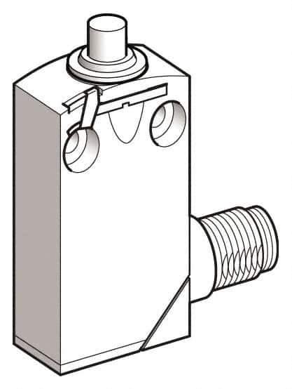 Telemecanique Sensors - SPCO, 2NC/2NO, 240 VAC, 250 VDC, Screw Terminal, End Plunger Actuator, General Purpose Limit Switch - 1, 2, 6, 12, 13, 4X, 6P NEMA Rating, IP66, IP67, IP68 IPR Rating - Eagle Tool & Supply