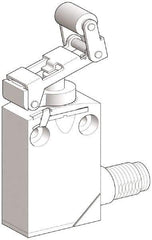 Telemecanique Sensors - DP, NC/NO, 240 VAC, 5 Pin M12 Male Terminal, Roller Plunger Actuator, General Purpose Limit Switch - IP66, IP67, IP68 IPR Rating - Eagle Tool & Supply