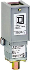 Square D - 1 NEMA Rated, SPDT, 3 to 150 psi, Electromechanical Pressure and Level Switch - Fixed Pressure, 120 VAC at 6 Amp, 125 VDC at 0.22 Amp, 240 VAC at 3 Amp, 250 VDC at 0.27 Amp, 1/4 Inch Connector, Screw Terminal, For Use with 9012G - Eagle Tool & Supply