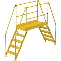 Vestil - 93" High 500 Lb Capacity 5 Step Crossover Bridge - Eagle Tool & Supply