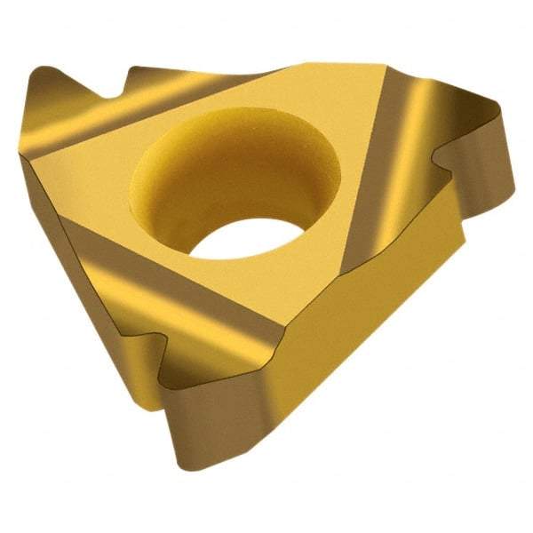 Walter - NTS-ER16 External Right Hand 18 UN Laydown Threading Insert - Grade WXM20, TiCN Coated Carbide, 9.53mm Inscribed Circle - Eagle Tool & Supply