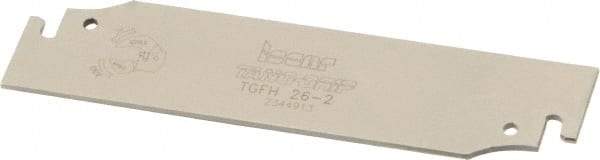 Iscar - 1.0236" Blade Height, 0.065" Blade Width, 4.3307" OAL, Neutral Cut, Single End Indexable Cut-Off Blade - TGFH Blade, Sumo-Grip, Tang-Grip Series - Eagle Tool & Supply