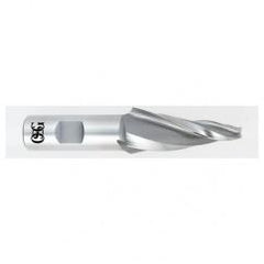 1/4 x 5/8 x 1-1/4 x 3-3/8 3 Fl HSS-CO Tapered Center Cutting End Mill -  Bright - Eagle Tool & Supply