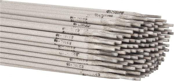 Welding Material - 12" Long, 3/32" Diam, Stainless Steel Arc Welding Electrode - E316L-16 - Exact Industrial Supply