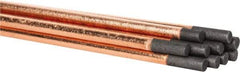 Welding Material - 12" Long, 1/4" Diam, Carbon Steel, Stainless Steel, Copper Arc Welding Electrode - Arc Gouging Electrodes - Exact Industrial Supply