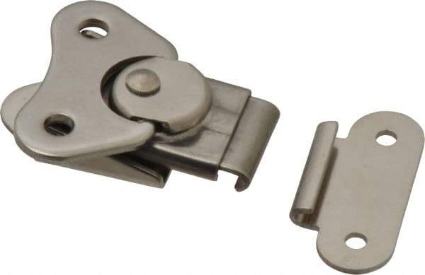 Value Collection - 2.31" Long x 1-1/2" Wide x 0.58" High, Exteneded Base Wing Turn Latch - Stainless Steel, with Stainless Steel Finish - Eagle Tool & Supply