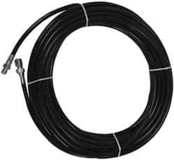 Value Collection - 1/8" ID x 0.3333" OD, 4,800 Working psi, Black Thermoplastic Polyurethane Sewer Hose - 100' Long, -40 to 160°F - Eagle Tool & Supply